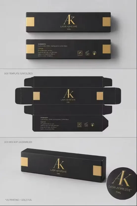 Our design: panels, dieline & mockup
